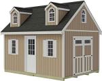 Planner's Paradise Elite 12x16 Shed - Transom Doors + Dormer Kit