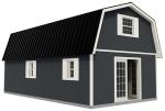 Handcrafted Homestead 16x32 Wood Barn Shed Kit