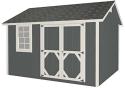 EZ-Fit Craftsman 10x12 Wood Storage Shed Kit