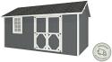 EZ-Fit Craftsman 10x16 Wood Storage Shed Kit