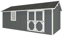 EZ-Fit Craftsman 10x20 Wood Storage Shed Kit