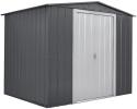 Globel 8x6 Gable Roof Metal Shed Kit - Gray