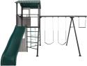 Lifetime Adventure Clubhouse Metal Swing Set - Earthtones