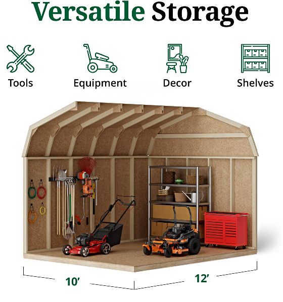 Tall Sidewalls & Generous Interior Space for More Storage