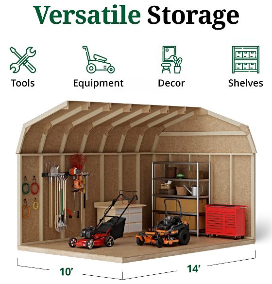 Tall Sidewalls & Generous Interior Space for More Storage