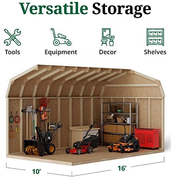 Tall Sidewalls & Generous Interior Space for More Storage