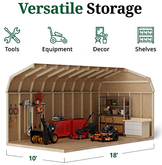 Tall Sidewalls & Generous Interior Space for More Storage