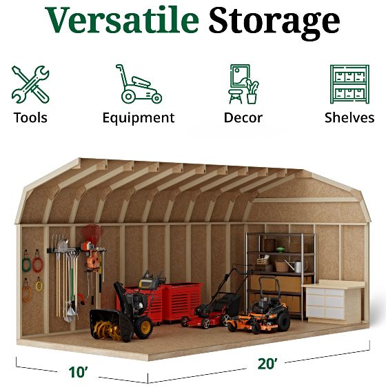 Tall Sidewalls & Generous Interior Space for More Storage