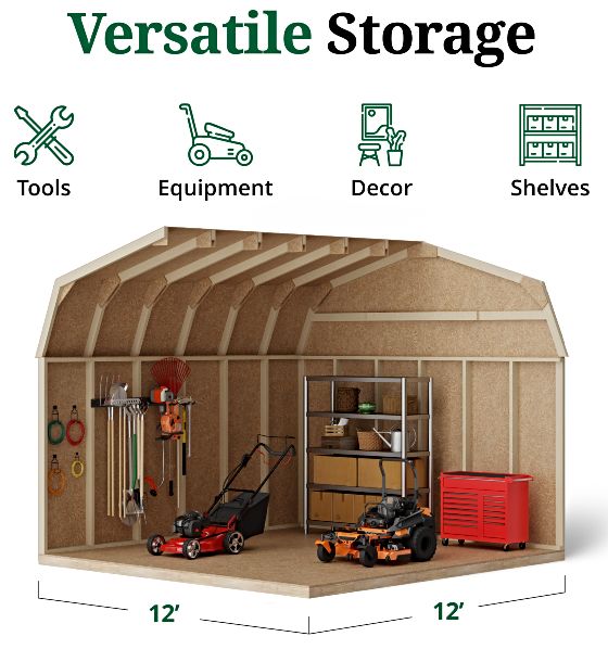 Tall Sidewalls & Generous Interior Space for More Storage
