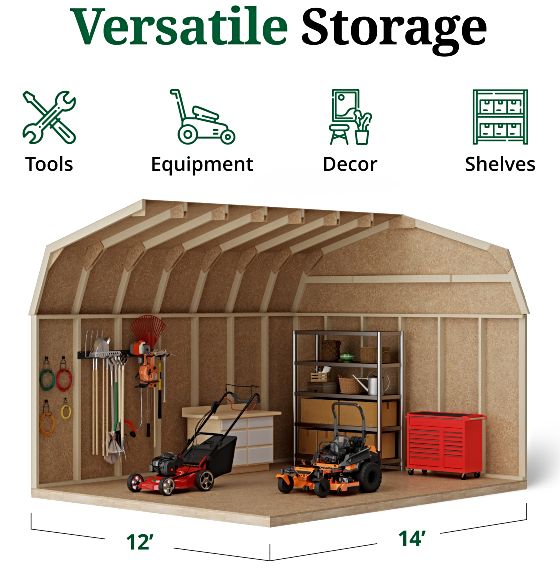 Tall Sidewalls & Generous Interior Space for More Storage