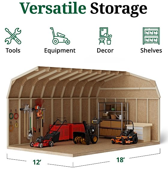 Tall Sidewalls & Generous Interior Space for More Storage