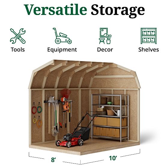 Tall Sidewalls & Generous Interior Space for More Storage