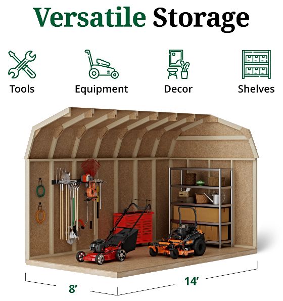 Tall Sidewalls & Generous Interior Space for More Storage