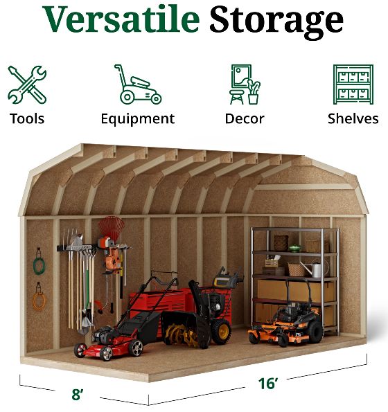 Tall Sidewalls & Generous Interior Space for More Storage