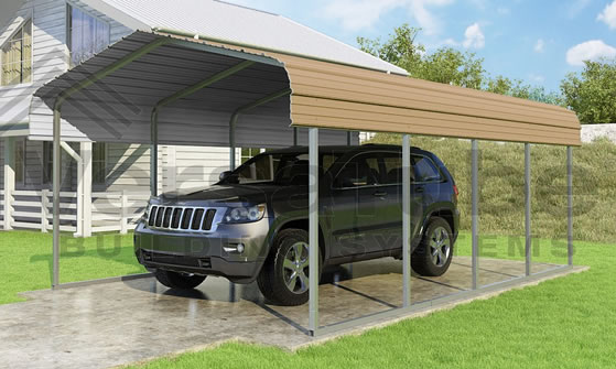 VersaTube 12x20x7 Classic Steel Carport Kit (CM012200070)