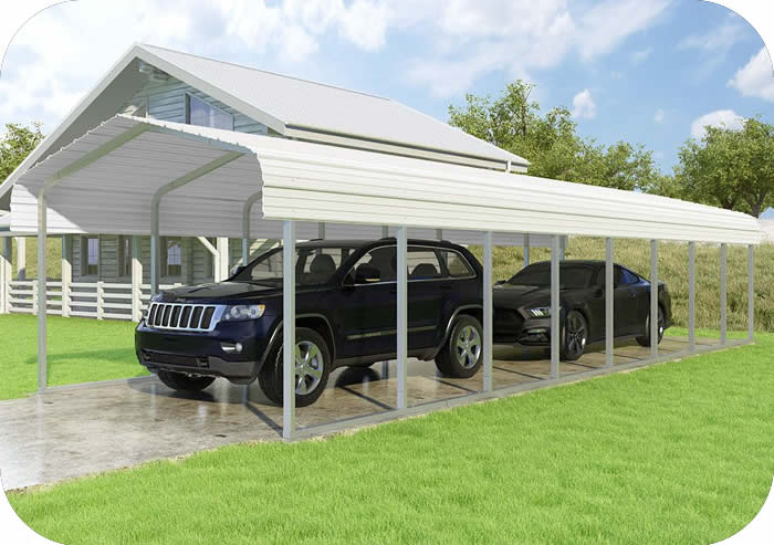 VersaTube 12x38x7 Classic Steel Carport Kit