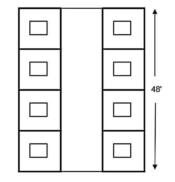 VersaTube 36x48 Highlander Horse Barn - Standard Stall Layout - Up to 8 Stall!