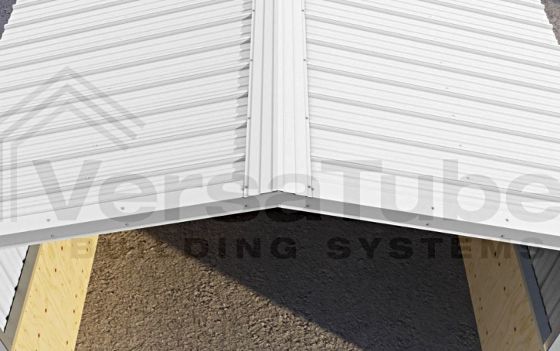 Summit Style Roof: Vertical roof and siding panels for better water, snow, and debris runoff.
