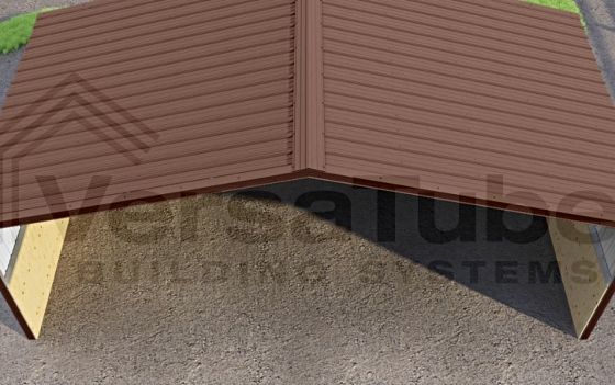 Summit-Style Roof: Vertical panels promote quick runoff of water, snow, and debris for lasting durability.