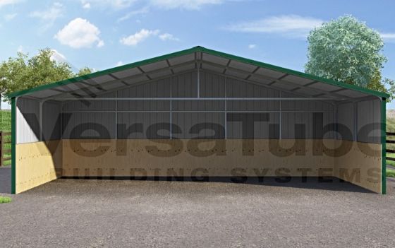 Open-Front Design: Easy, unobstructed access for livestock or equipment