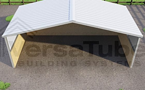 Engineered to Withstand Harsh Weather: Features durable metal paneling designed for long-term protection against sun, wind, and moisture.