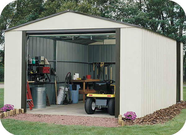 handy home somerset 10x12 wood storage shed w/ floor 18504-5