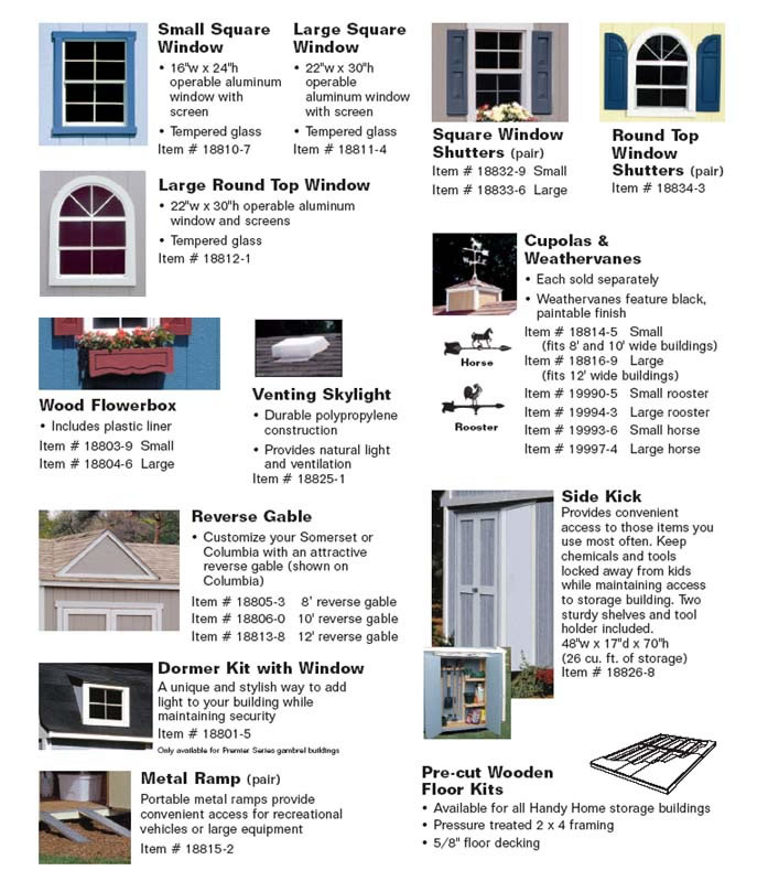 Handy Home Somerset 10x14 Wood Storage Shed Kit