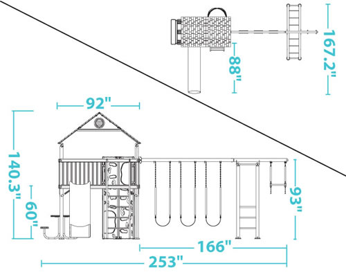 Lifetime Playground Dimensions